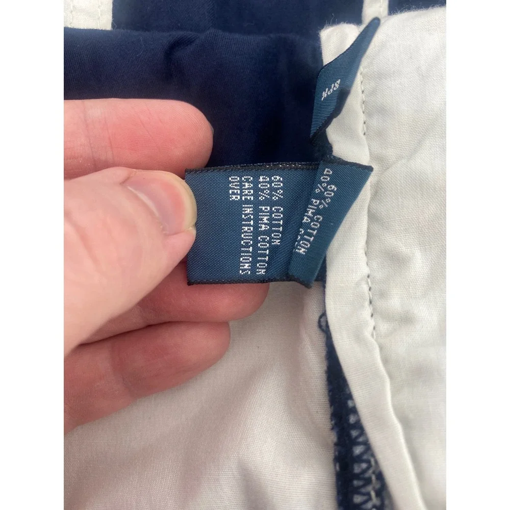 Polo Ralph Lauren Chinos 50 Navy Blue Classic Fit Pima Cotton Excellent